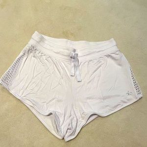 White Alo shorts. M.